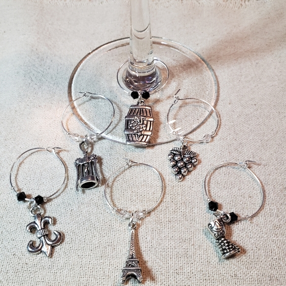 Handmade Wine Charms Paris Wine - Picture 4 of 7
